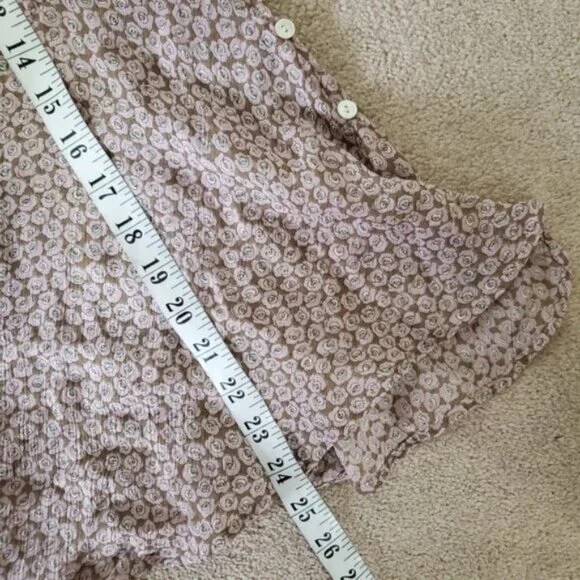 Marks & Spencer Vintage Y2K Babydoll Sheer Ruffle Fairycore Top M - Picture 5 of 7